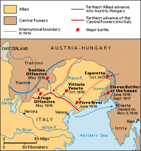 Italy  Declares War on Austria-Hungary