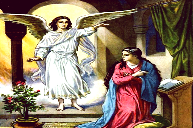 Aviso por parte del ángel a María(6 mes del año 1 A.C)
