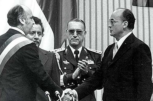 Luis Echeverria y José López Portillo