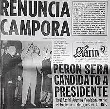 Renuncia de Campora