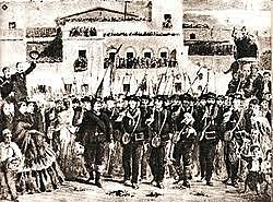 Fue derrotado en 1852 por un ejército integrado por brasileros