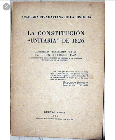 La  Constitución Unitaria