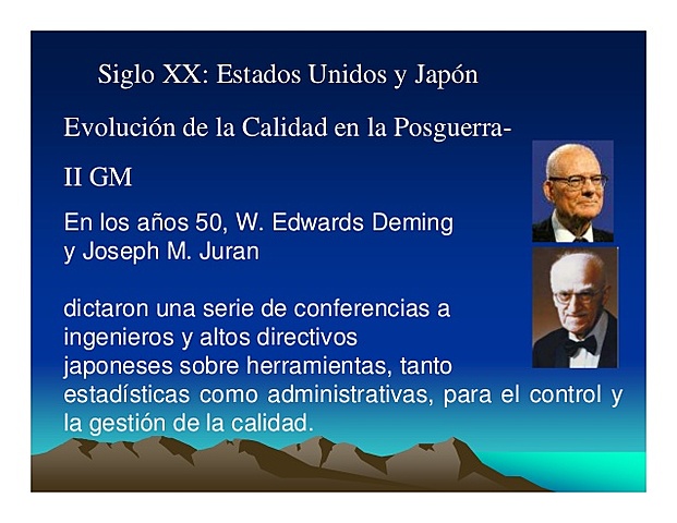 la gestión de la calidad 1.950 d.c