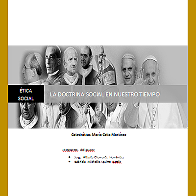 Timeline: LA DOCTRINA SOCIAL EN NUESTRO TIEMPO