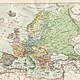 Europe map 1898 s