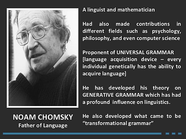 noam chomsky linguistic theory