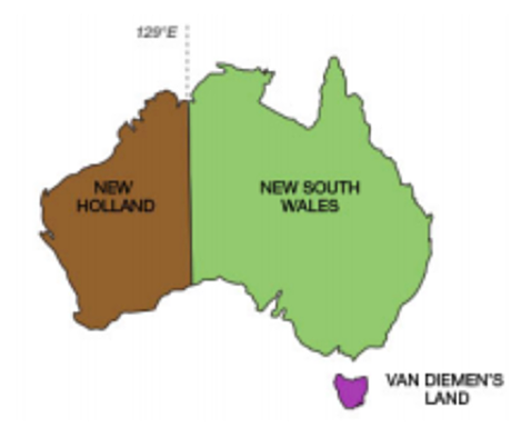 Establishment ofVan Diemans land