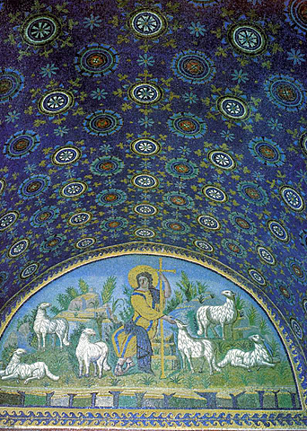 Le Bon Pasteur et le ciel étoilé: Mausolée de Galla Placidia