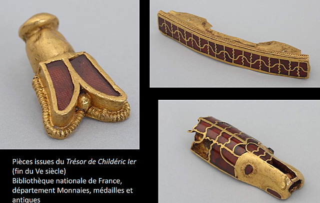 Pièces issues du Trésor de Childéric Ier
