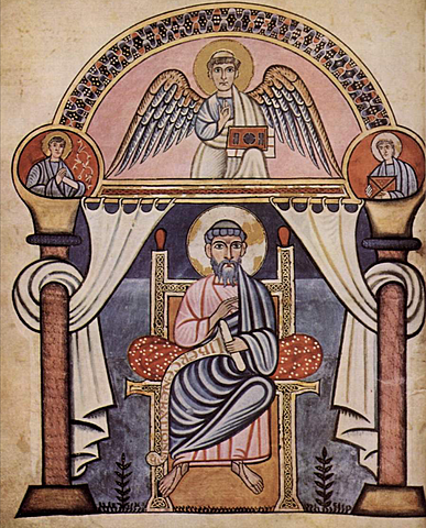 Codex Aureus de CanterburyPortrait de saint Mathieu
