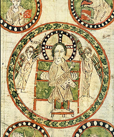 Évangiles dits de Gundohinus, Le Christ en majesté