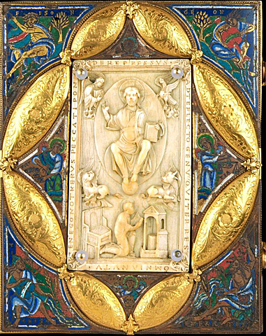 Plat de reliure de l’évangéliaire de NotgerLe Christ en majesté