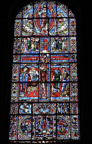 Poitiers, cathédrale Saint-Pierre, chevet,La Crucifixion
