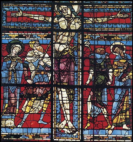 Poitiers, cathédrale Saint-Pierre, chevet, La Crucifixion