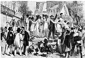 White people arrived