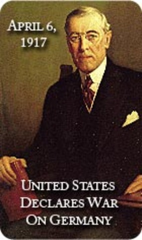 United States declares  war on Germany
