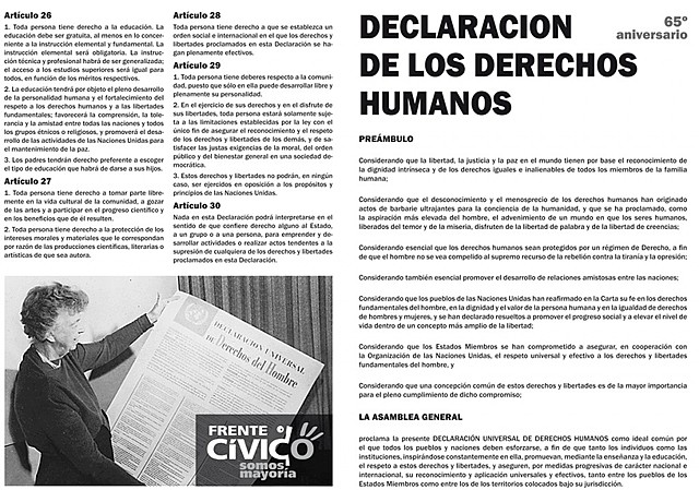 Declaración universal de derechos humanos