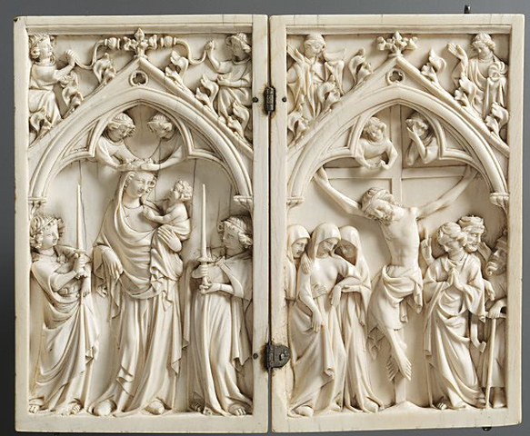 Paris, Diptyque. La Vierge glorieuse et la crucifixion
