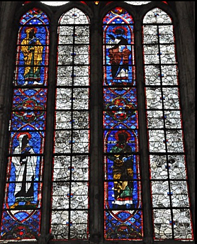 Verrière mixte: église Saint-Père, Chartres