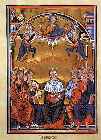 Psautier de la reine IngeburgeLa Pentecôte