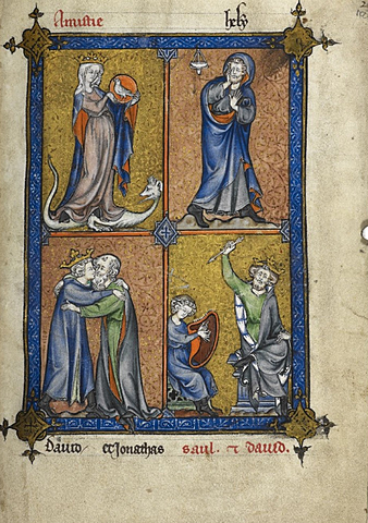 Maître HonoréLa somme le roiAmitié et haine ; David et Jonathan, David et Saul