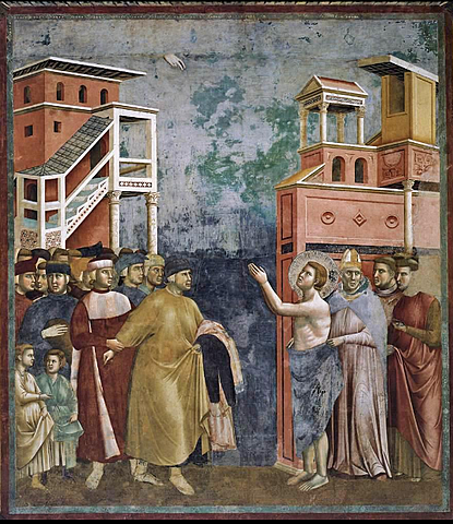Giotto Saint François renonçant aux biens de ce monde