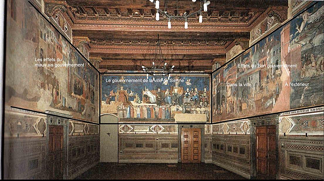 Ambrogio Lorenzetti Salle de la Paix