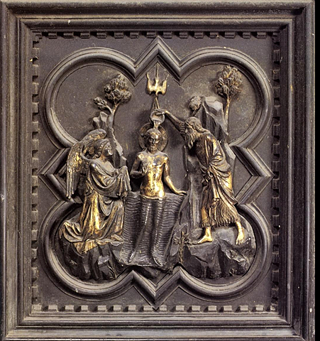 Andrea Pisano Le Baptême du Christ, porte sud
