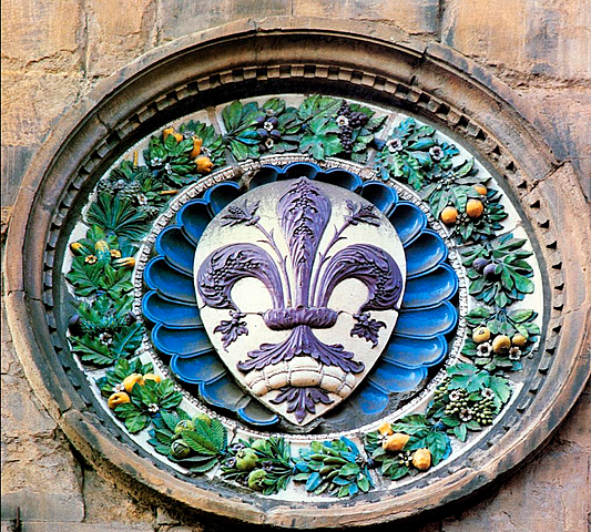 Luca della Robbia Tondo de la guilde des commerçants