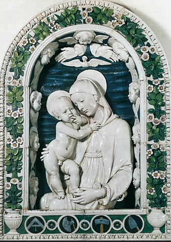 Andrea della Robbia Madone des tailleurs de pierre