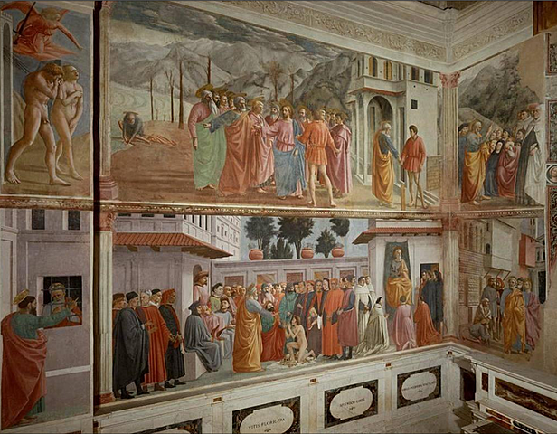 Masolino et Masaccio Scènes de la vie de saint Pierre et Episodes du Péché originel