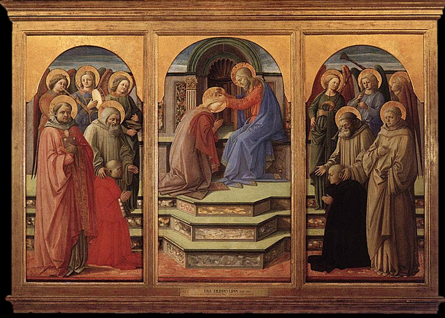 Fra Filippo Lippi Couronnementde la Vierge dit Couronnement Marsuppini
