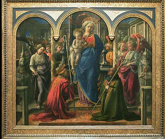 Fra Filippo Lippi Pala Barbadori (Sainte conversation)