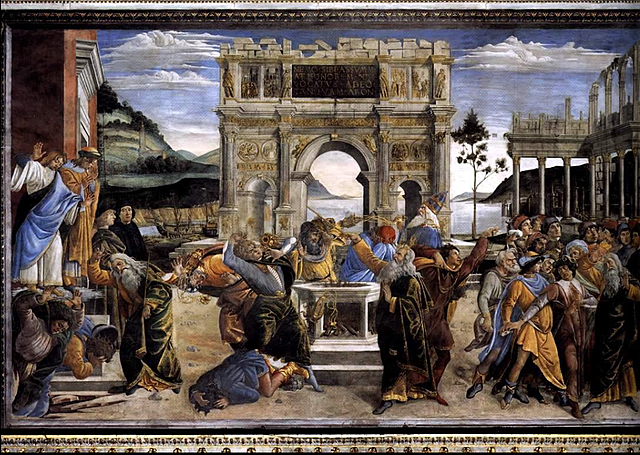 Sandro Botticelli Le Châtiment de Coré