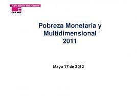 Primera medición  pobreza monetaria y multidimensional