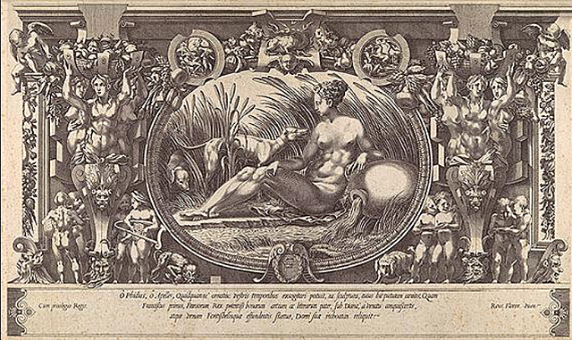 Pierre Milan et René Boyvin(d’après Rosso Fiorentino): nymphe de fontainebleau