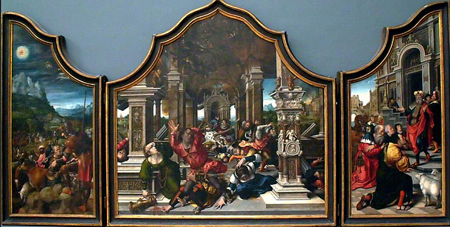 Bernard Van Orley: Retable de Lazare et Job