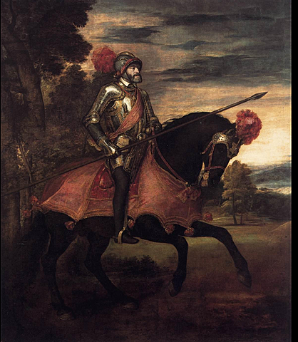 Titien: Portrait équestre de Charles Quint