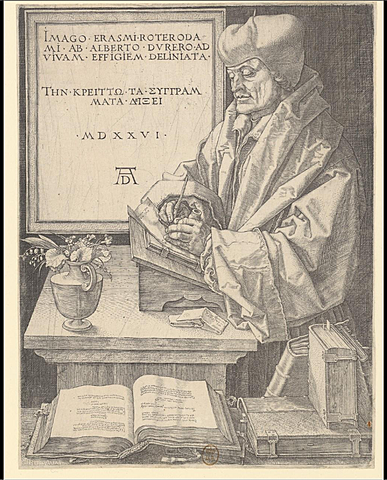 Albrecht Dürer: Portrait d’Erasme