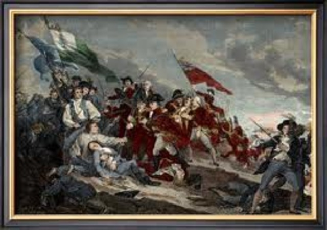The battle of Bunker hill