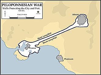 Athens Erects Long Walls