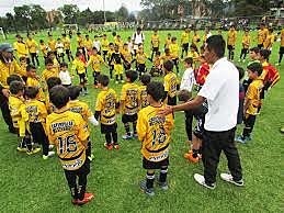 Empecé a jugar fútbol