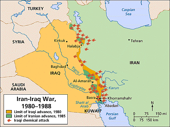 Inicio de la guerra Iraq-Irán
