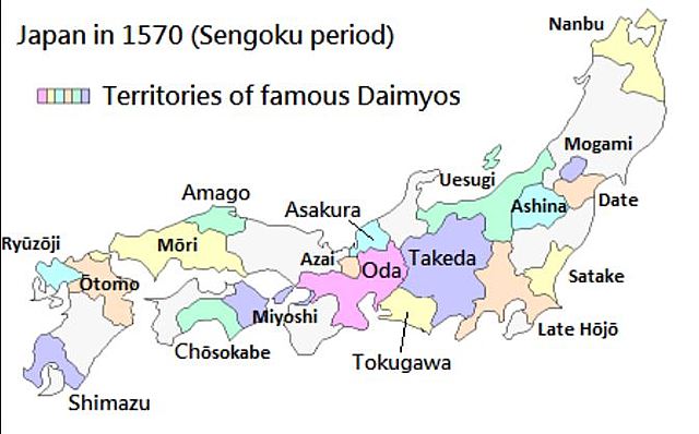 The start of the Warring States period in Japan