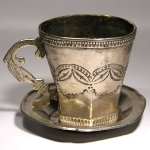 Johnny shows Cilla the cup