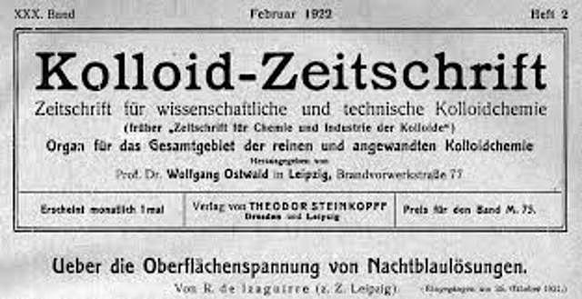 REVISTA kolloid-zeitschrift