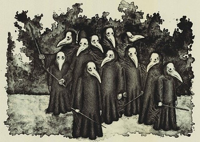 Enfermedad de la "peste negra" o "muerte negra"