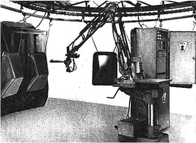 Trallfa: Robot de pintura por pulverización.