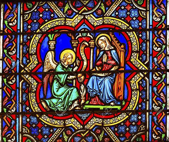 Anunciación, Vitral
