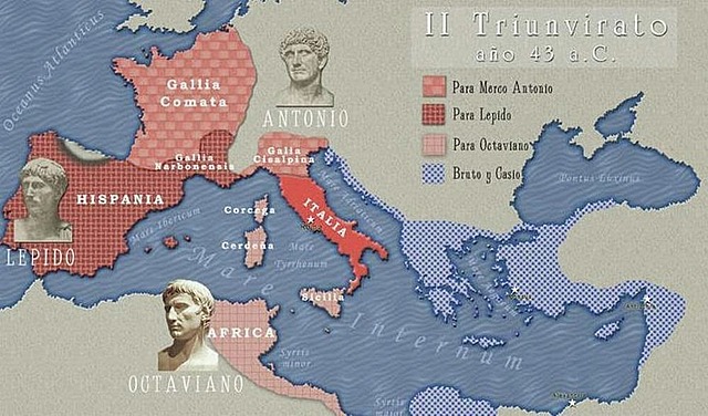 Triunvirato (Marco Antonio-Emilio Lépido-Octavio)